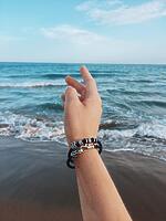 Серебрянный браслет Kraken с кодом Морзе Change